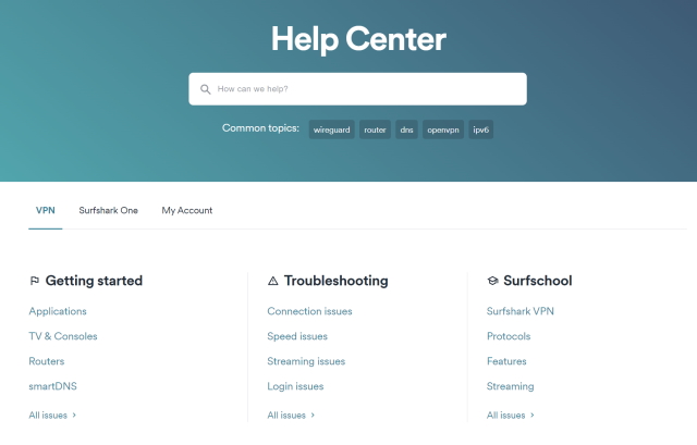 Help center