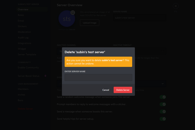 How to Delete a Discord Server in 2022 (Guide) Beebom