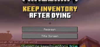 How to Keep Inventory in Minecraft Using Commands
