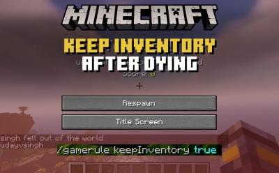 How to Keep Inventory in Minecraft Using Commands