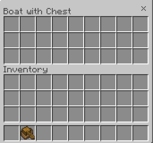 Inventory of Boat with Chest