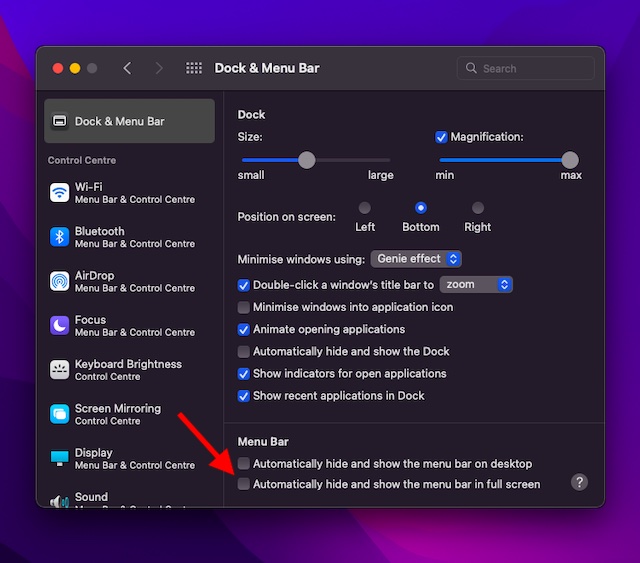 How to Keep the Menu Bar on Mac in Fullscreen Mode