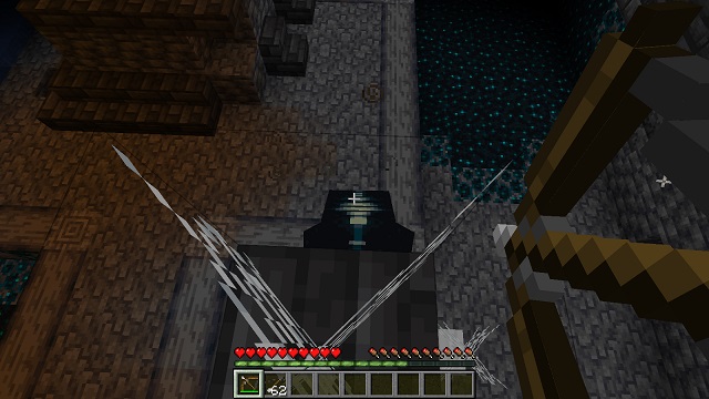 Kill Warden with Arrows in Minecraft