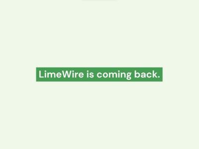 LimeWire Is Getting Revived and Coming Back as an NFT Market Soon