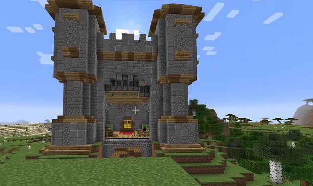 Minecraft Redstone Piston Castle