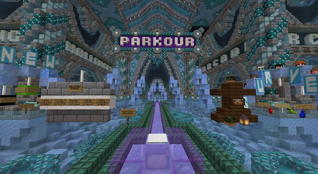 Minecraft Parkour Gameplay in 360 