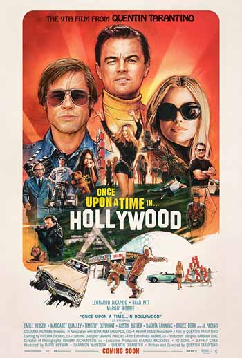 poster for the award winning netflix movie Once Upon a Time in Hollywood
