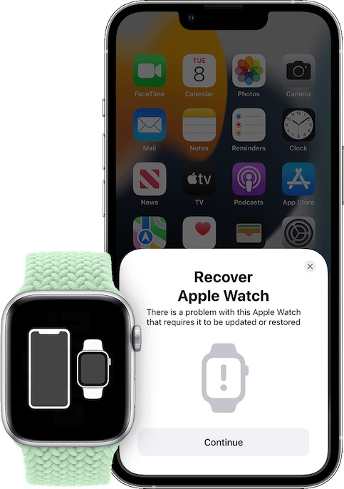قم باستعادة Apple Watch باستخدام iPhone