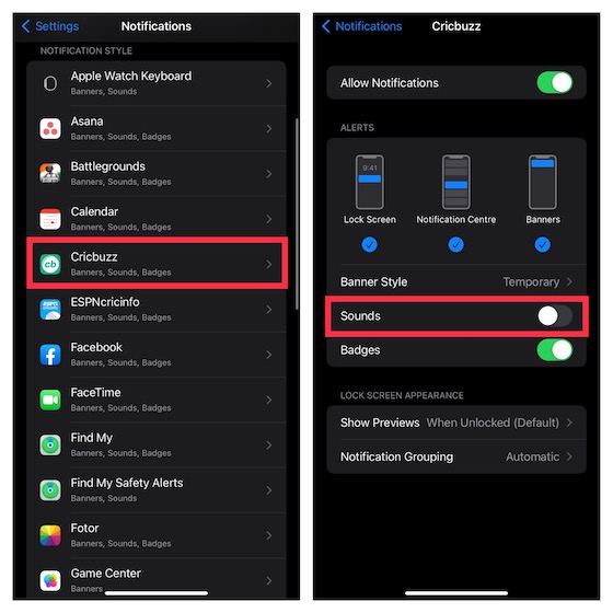 Désactiver Les Notifications D'Application Sur Ios