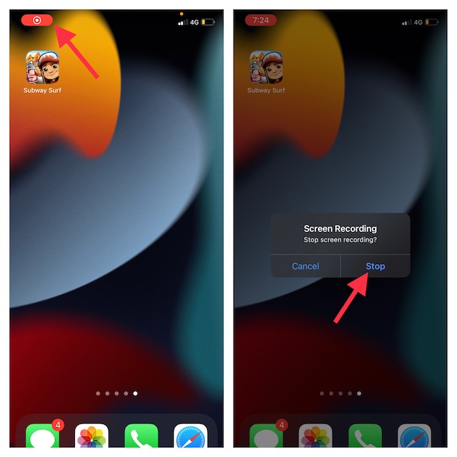 Arrêter L'Enregistrement D'Écran Sur Iphone Et Ipad