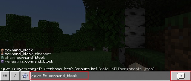 Summon Command Block in MCPE