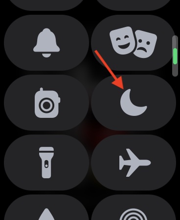 Turn off Do not disturb mode on Apple Watch