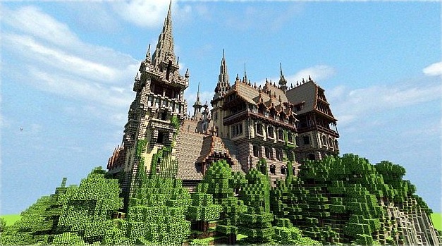維特魯維亞城堡 - 我的世界城堡的想法
