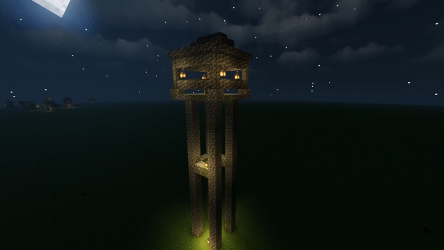 Watch tower in Minecraft