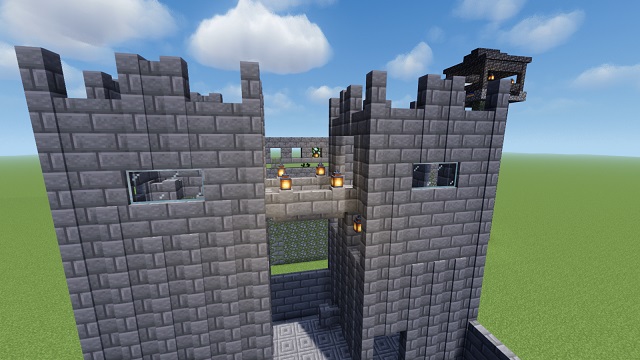 bridge on the castle - How to Build a Castle in Minecraft