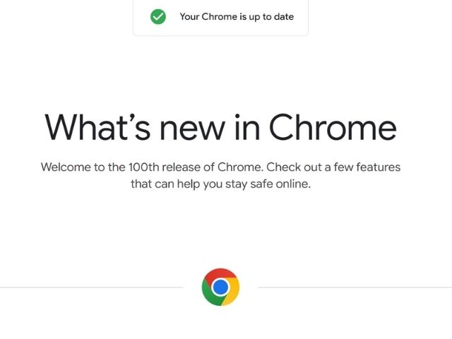 chrome 100 update released
