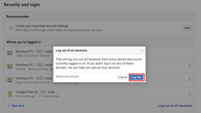 How to Log out of Facebook on All Devices in 2022 (Guide)