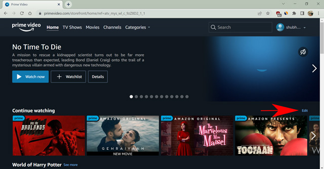 How to Remove Videos from Continue Watching on Prime Video Beebom