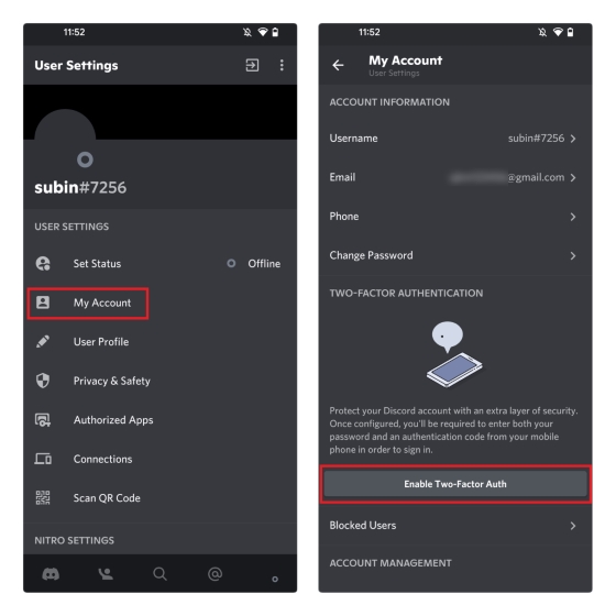 Setting up Multi-Factor Authentication – Discord