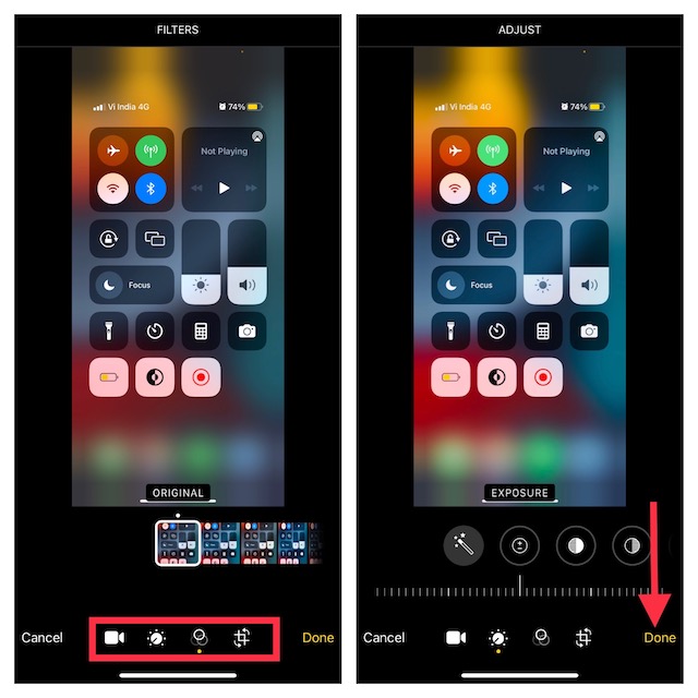 تحسين تسجيل الشاشة على iOS