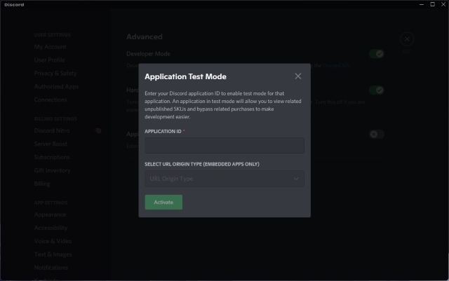 How to enable Discord Developer Mode