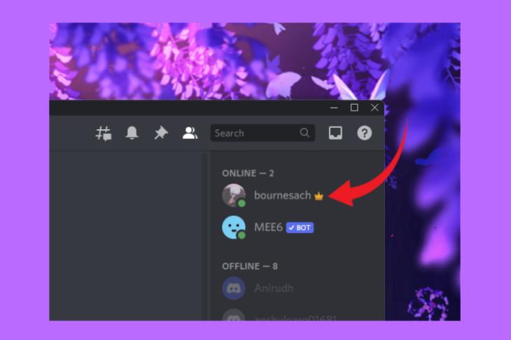 how to remove the crown on Discord