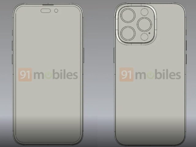 iPhone 14 pro leaked renders