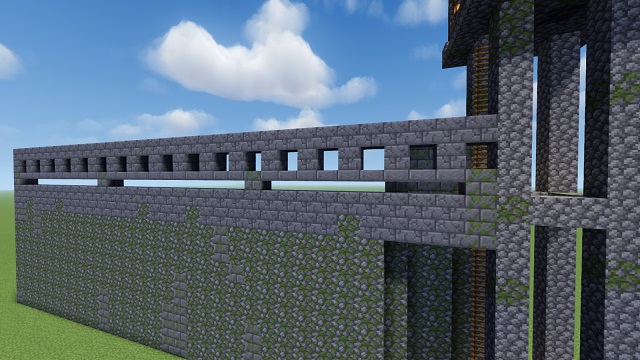 minecraft castle walls