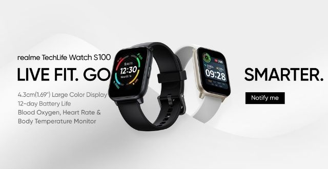 realme techlife watch s100 india launch confirmed