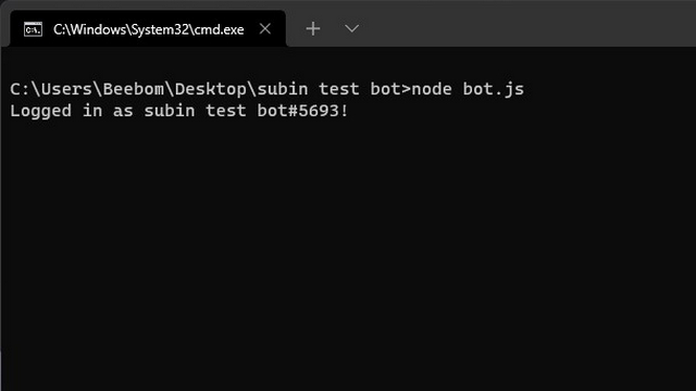 run your bot