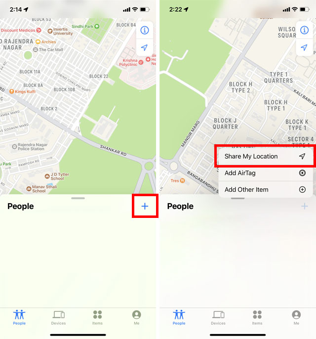 Ajouter Une Nouvelle Personne Avec Qui Partager L'Emplacement De L'Iphone