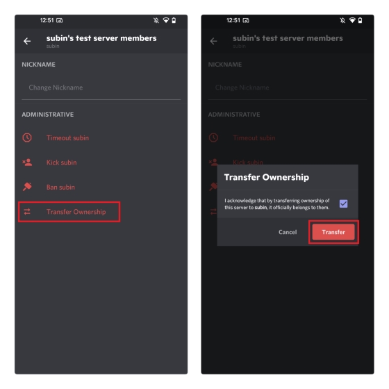 transfer server ownership instead of deleting Discord servers