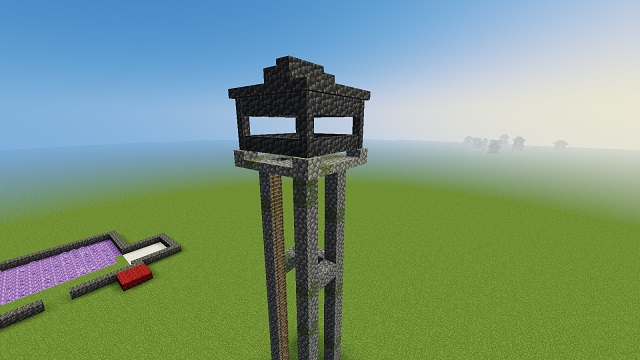 minecraft castle tower simple