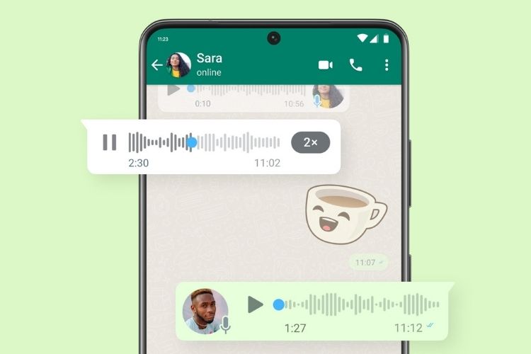 whatsapp voice message feature update