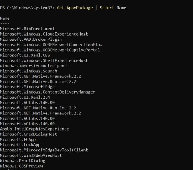 Entfernen Sie Windows 11-Apps Mit Powershell