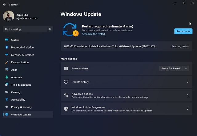 windows 11 update