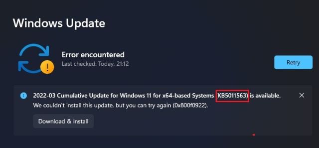 6. Apply Windows 11 Update Manually