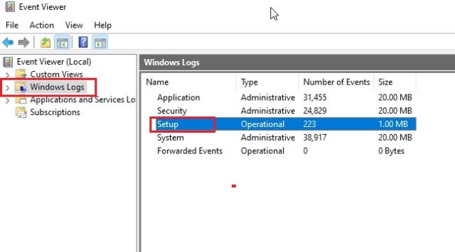 7. Investigate the Error With Event Viewer