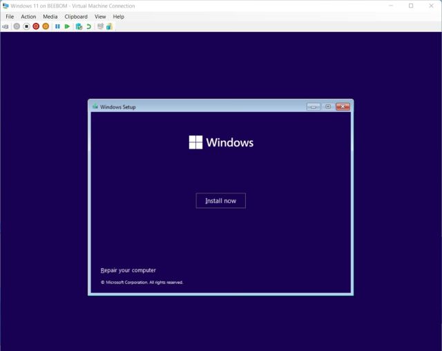 Install Windows 11 on a Hyper-V virtual machine