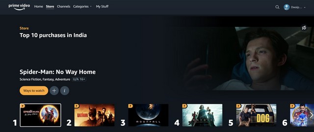 How to watch non hot sale prime movies on amazon