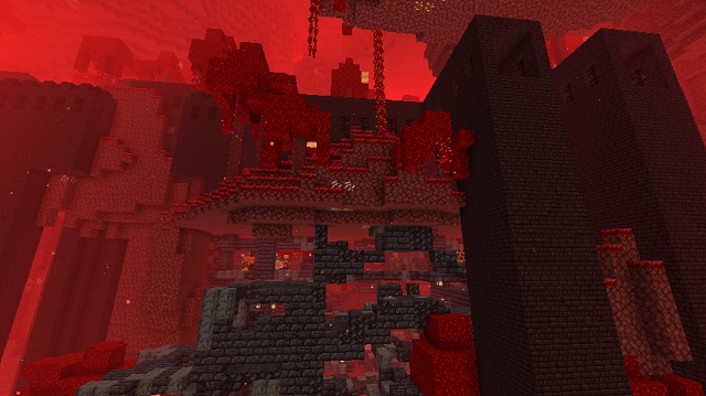 Bastion Inside of a Nether Fortress