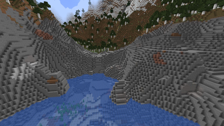 Stony Shore biome in Minecraft