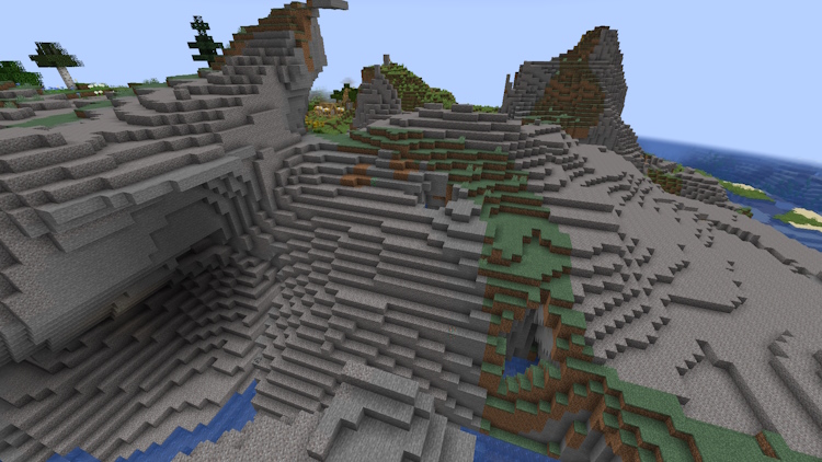 Windswept Gravelly Hills biome in Minecraft