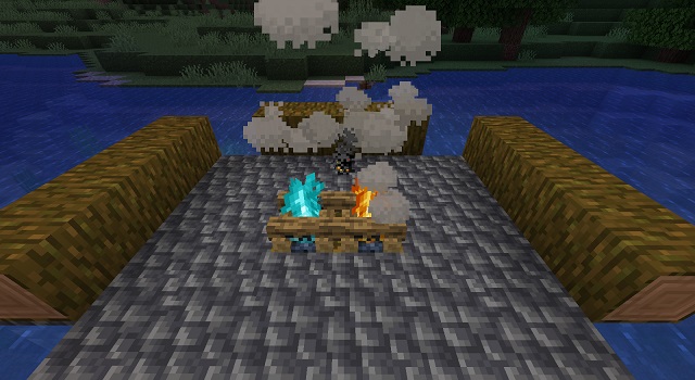 Campfires in Minecraft