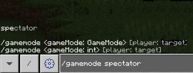 Befehl Für Den Zuschauermodus In Bedrock