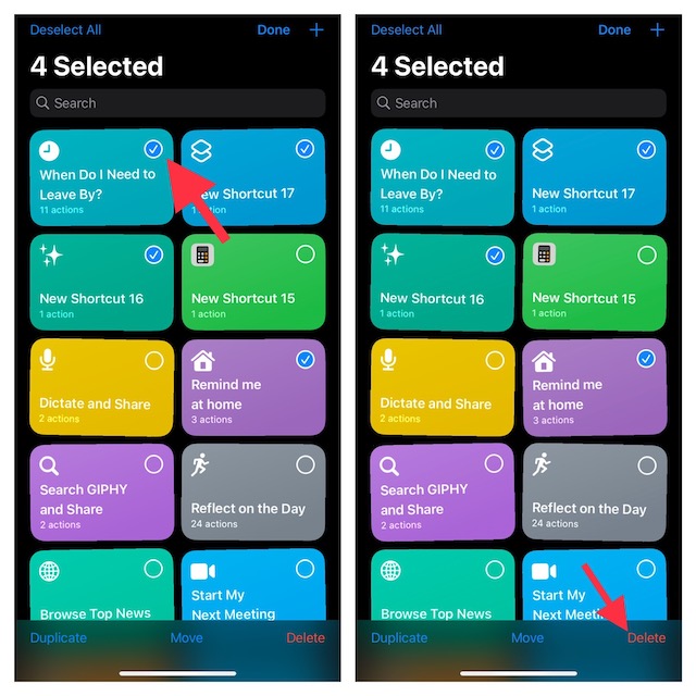 Delete Siri Shortcuts on iPhone and iPad
