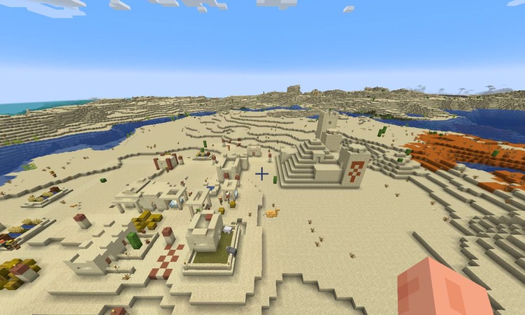 Desert Temple and Village  best Minecraft seeds