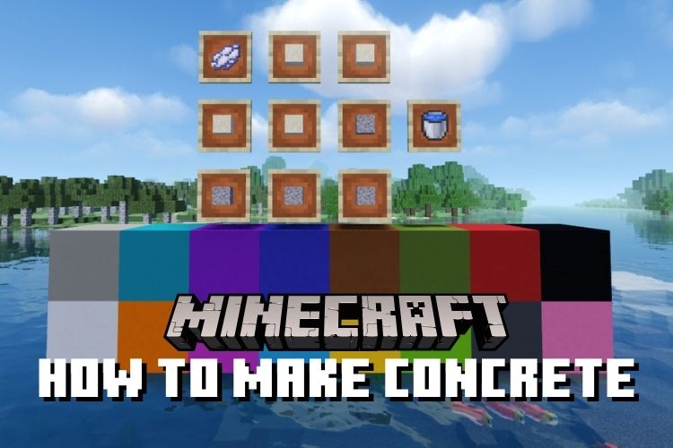 How to Make Concrete in Minecraft Bedrock and Java (2022) | Beebom