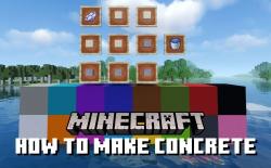 How to Make Concrete in Minecraft Bedrock and Java