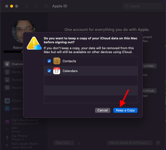 Keep a copy of your data on Mac